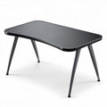 Black rectangular desk with metal legs suitable for home office use 120 x 60 x 75cm
