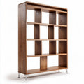 Wooden bookshelf with multiple compartments for storage and display 180 x 100 x 30cm